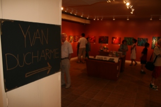 Exposition des oeuvres D'Yvan Ducharme à la galerie La Fontaine des Arts à Rouyn-Noranda